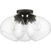 Livex Lighting Catania 3 - Light Semi-Flush Mount in  Black - 3 of 3