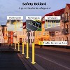 Metal Safety Bollard with 42 Inch Height, 4.5 Inch Diameter Steel Pipe, Yellow Color, Includes 24 Anchor Bolts, Ideal for Traffic-Areas - 4 of 4