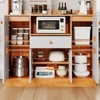 Kitchen Pantry Cabinet with Drawers – Large Wood Sideboard Buffet Cabinet with Doors, Adjustable Shelf & Storage Rack,Freestanding Coffee Bar Station - 4 of 4