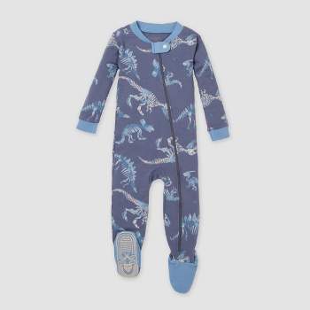 Burt's Bees Baby® Baby Boys' Dinosaur Snug Fit Footed Pajama - Dark Blue
