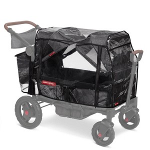 Radio Flyer Voya Rain Cover with Bag - Clear/Black - 1 of 4