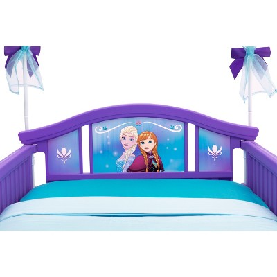 Headboard close-up with Frozen artwork characters
