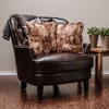 Chanasya Wolf Faux Fur Square Throw Pillow Covers - 2 Pieces - 18" x 18” - 3 of 4