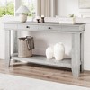 54-Inch Long Console Table, Wooden Entryway Table with 2 Drawers & Open Storage Shelf, for Entryway, Hallway, Living Room - 3 of 4