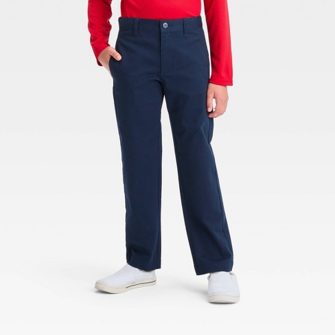 Boys' Straight Fit Pants - Cat & Jack™ Blue 16 Husky : Target