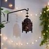 11.5" Metal Moroccan Outdoor Lantern Dark Brown - Zingz & Thingz - image 4 of 4