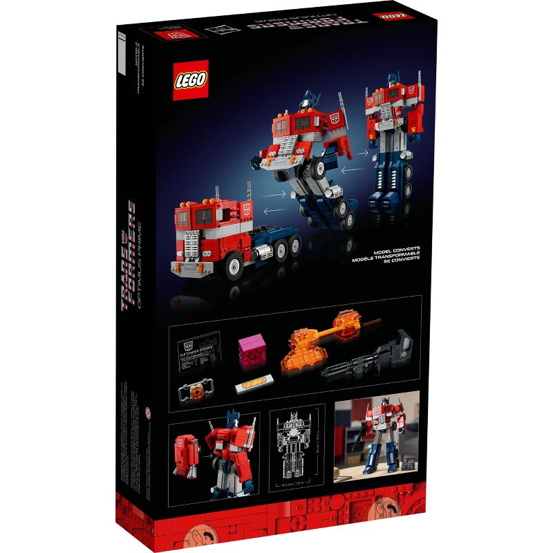 LEGO Icons Optimus Prime, Transformers Robot Model Set 10302, 5 of 8