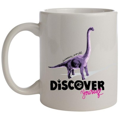 Jurassic Park Discover Yourself Dinosaur Ceramic Coffee Mug 11 Oz. Beverage Cup