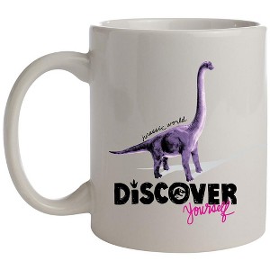 Jurassic Park Discover Yourself Dinosaur Ceramic Coffee Mug 11 Oz. Beverage Cup - 1 of 3