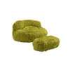 CENGHU Bean Bag Chair, Accent Beanbag Sofa Chair with Ottoman, Soft Faux Fur Bean Bag Chairs for Adults/Kids - image 2 of 4