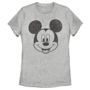 Women's Mickey & Friends Big Smiling Mickey Mouse Face T-Shirt