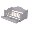 NicBex Twin Size Daybed with 2 Drawers,Wooden Sofa Bed with Handrail for Living Room,Bedroom - 4 of 4