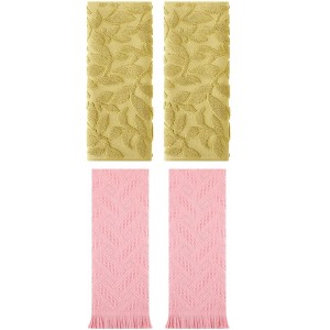 REGALWOVEN 4 Pcs Cotton Bathroom Absorbent Soft Boho Hand Towel - 1 of 4
