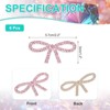 Unique Bargains Self-Adhesive Durable DIY Clothing Bow Rhinestone Stickers 6 Pcs - 2 of 4