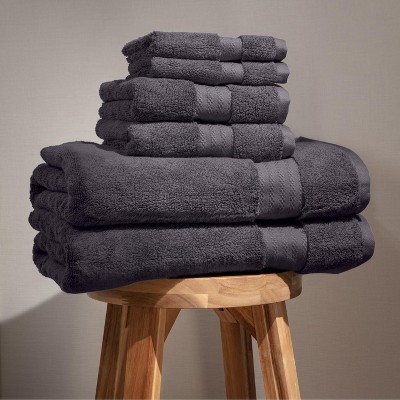 Fabdreams 6-Piece Certified Organic Cotton Bath Towel Set