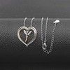Fairy Pendant Necklace for Women Winged Angel Heart Ginger Lyne Collection - 2 of 4