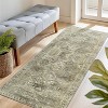 Abynow Diamond Distressed Persian Style Washable Indoor Rug - 2 of 4