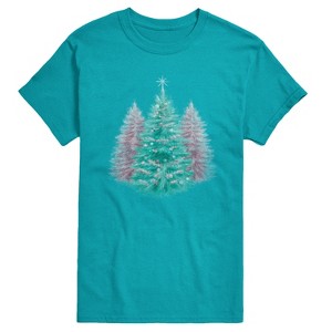 Men's - Instant Message - Christmas Tree Tonal Washed Short Sleeve Graphic T-Shirt - 1 of 4