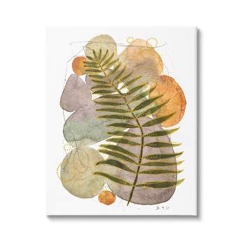 Stupell Industries Layered Fern Leaf Nature Canvas Wall Art