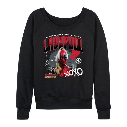 Women's - Marvel - Ladypool Xoxo Lightweight French Terry Slouchy - image 1 of 4