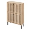 VYNXARIA 2-Door Freestanding Shoe Rack - Modern Entryway Storage Solution - 3 of 4