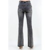Women's Chic V Cut Ruched Flare Pants - American Bazi - 2 of 4