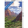Trends International Lantern Press - Zion National Park, Utah, Zion Canyon View Unframed Wall Poster Prints - 3 of 4