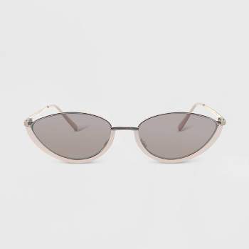 Women's Metal Oval Sunglasses - Wild Fable™ Nude Gold