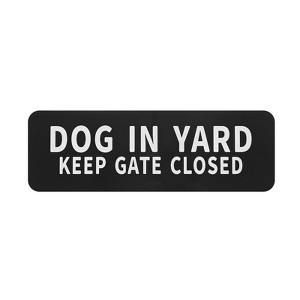 Unique Bargains Acrylic Safety Durable Indoor Outdoor Dog in Yard Signs 3x9 Inch - 1 of 4