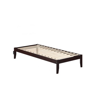 Twin XL Colorado Bed Espresso - AFI: Wood Frame, No Box Spring Needed, USB Port & Charging Station