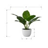 GlasFlength Artificial Plants Small Fake Plants Artificial Grass Plants Faux Plants for Indoor Home Table Decor, Green, 17"*16"*17" - 3 of 4