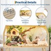 Large Hamster Cage with Legs, Chew-Proof Habitat with Acrylic Window & Openable Top, Small Animal Enclosure for Guinea Pig, Chinchilla, Gerbil - 3 of 4