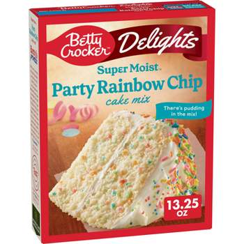 Betty Crocker Delights Rainbow Chip Super Moist Cake Mix - 13.25oz