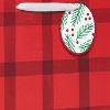 20" Red Buffalo Plaid Jumbo Christmas Gift Bag: Multicolored Paper, Classic Pattern, 20x14.75x8.25, American Greetings - 3 of 4
