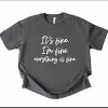 Simply Sage Market It's Fine I'm Fine Everything Is Fine Heavyweight Tee - 2 of 4