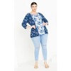 Avenue Women's Plus Size Nina Placed Top - 3 of 4