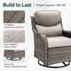 Gymojoy  Outdoor 5 Inch Swivel Chairs Glider Chairs with Fire Pit Table - 4 of 4