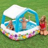 Intex 57470EP 5-Foot Square Kiddie Pool Inflatable Sun Shade Kids Swimming Pool With Canopy, Ocean Scene - 4 of 4