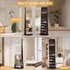Vlsrka 360° Swivel Free-Standing Jewelry Armoire Cabinet with Mirror - 3 of 4