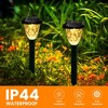 GIGALUMI 12 Pack Solar Pathway Lights, Waterproof Auto On/Off Outdoor Solar Lights for Garden, Walkway and Lawn,Warm White - 4 of 4