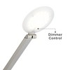 Possini Euro Design Kobie Modern 50" Tall Standing Floor Lamp Task LED Dimmable Silver Metal Satin Nickel Finish Living Room Bedroom - 3 of 4