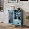 30.7 Inches, Modern Wine Cabinet with Wine Glass Rack and Storage Cabinet, Suitable for Kitchen, Dining Room and Living Room - 3 of 4