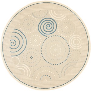 Courtyard CY1906 UV & Stain Resistant Non-Shedding Power Loomed Indoor/Outdoor Rugs - Safavieh - 1 of 4