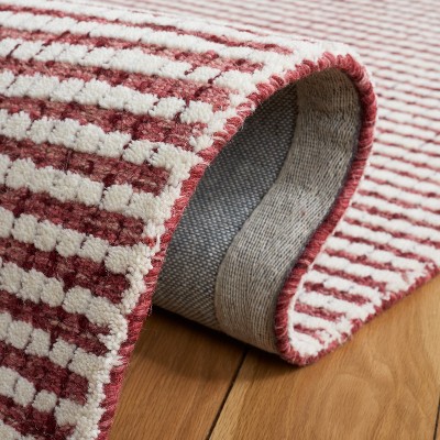 Abstract Hand Tufted Wool Checkered Rug