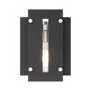 Livex Lighting Utrecht 1 - Light Wall Light in  Black/Brushed Nickel - 3 of 4