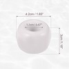 Unique Bargains Bathroom Round Mini Ceramic Toothbrush Holder 1.65"x1.18" - 3 of 4