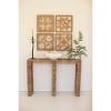 Handwoven Seagrass Console Table with Iron Frame 34"Tall by Kalalou - 3 of 3