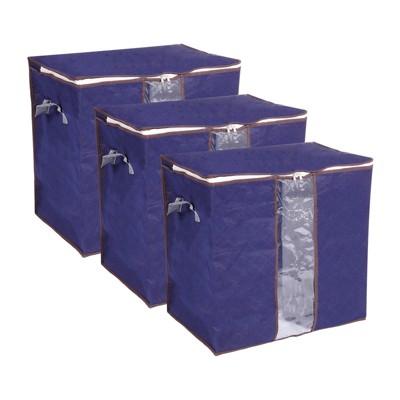 Unique Bargains Storage Bag Organizer with Reinforced Handle Sturdy Zipper