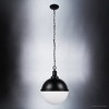 Urban Ambiance Luxury Modern Farmhouse Pendant,  17''H x 12''W,  Matte Black Finish, ULB2000 - 4 of 4