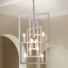 Modern Pendant Light Fixtures,Vintage 8-Light Farmhouse Chandeliers,Rectangle Hanging Island Light High Ceilings for Staircase, Hallway,Foyer - 2 of 4